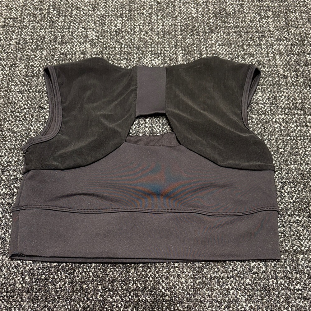 Black Sports Bra - Picture 2 of 3